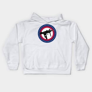 Irreverent Collection: Toy Gun - American Flag Kids Hoodie